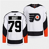 Men's Philadelphia Flyers #79 Carter Hart White 2022 Reverse Retro Stitched Jersey Dzhi,baseball caps,new era cap wholesale,wholesale hats